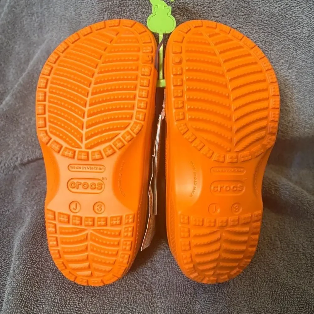 CROCS Kids' Classic Jack O' Lantern Lights Clog